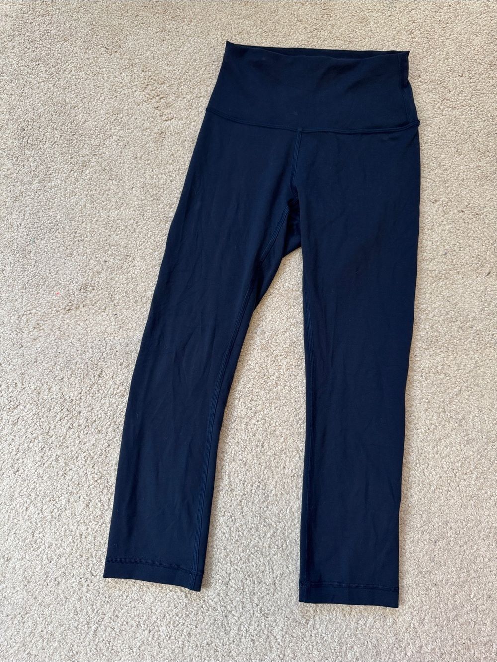 lululemon Wunder Train High-Rise Crop Capri Leggings 21" Navy Blue Sz4
